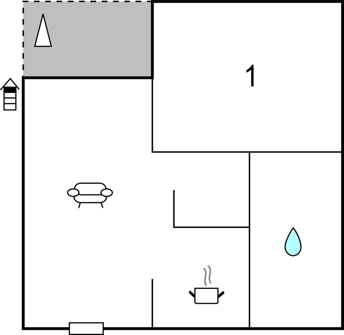 1 Bedroom Beautiful Apartment In Башка-Вода Екстер'єр фото